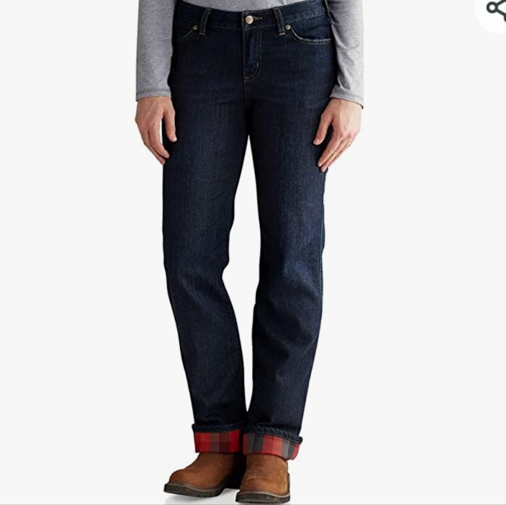 Carhartt Flannel Lined Original Fit Jeans - Size 16 Tall
